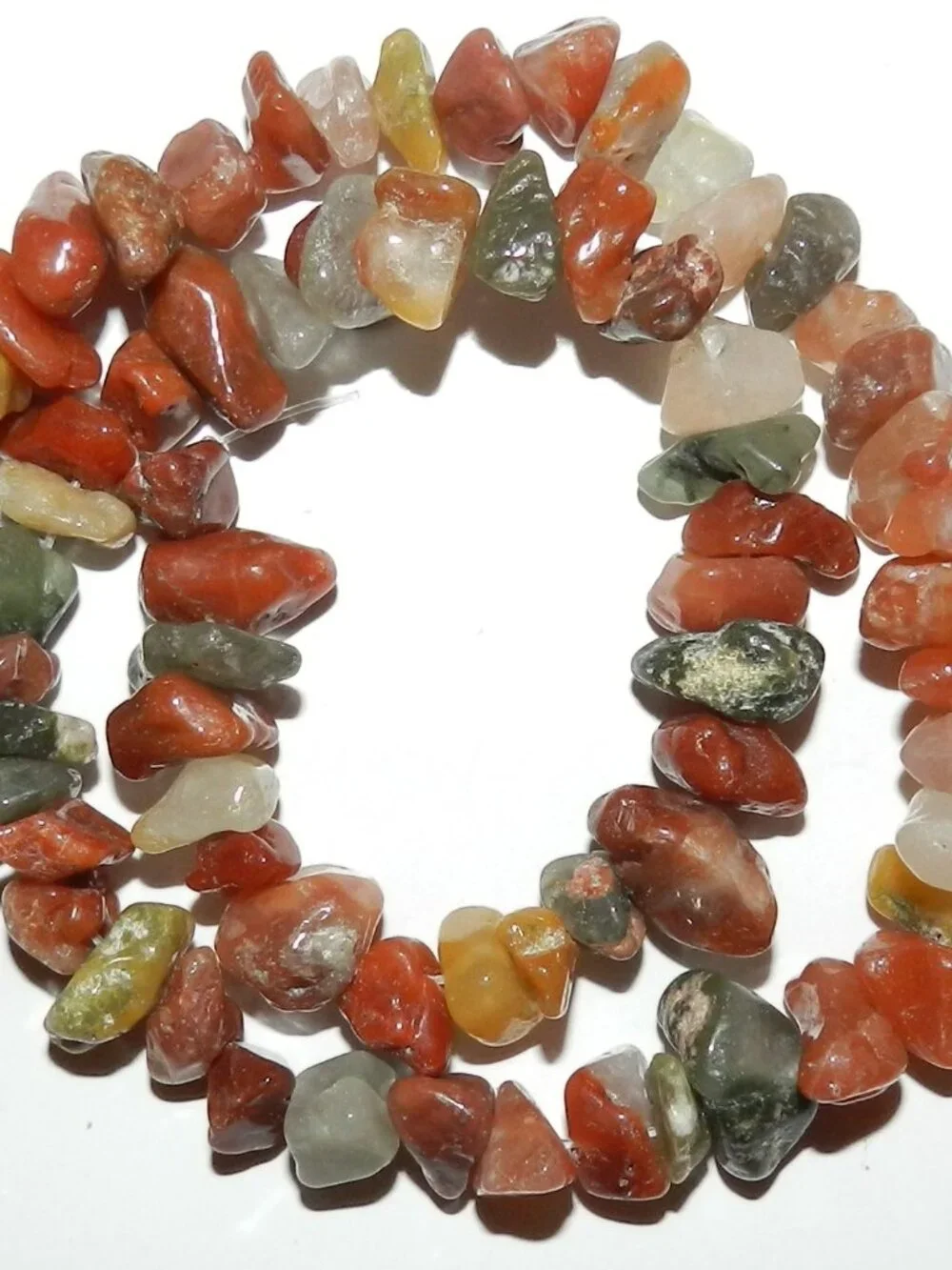 NG1679 Multi-Color Lodolite X-Large 13mm - 21mm Natural Quartz Gemstone Bead 15
